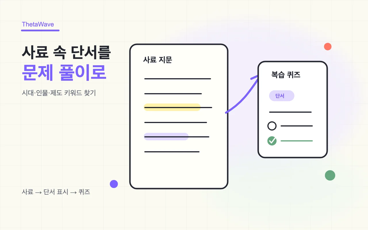 한국사 사료 문제 공부법 — 시대 단서와 키워드 찾는 방법