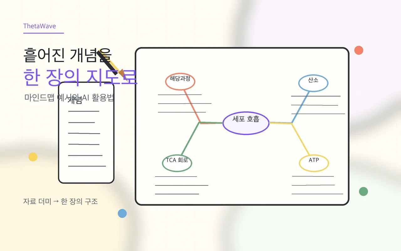 마인드맵 만들기: 공부 자료를 구조화하는 예시와 AI 활용법