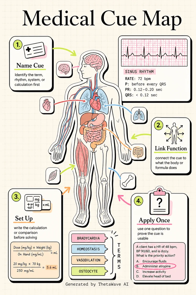 Infographic for 1 Hour AandP 1 Final Exam Review | 50 Practice Questions to help Pass Your Final!