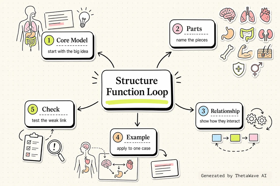 Mindmap zu 11 Organ Systems of the Human Body