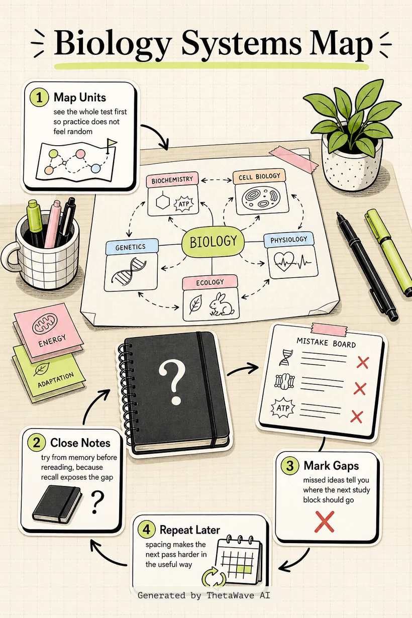Infografica di 2.5 Hour MCAT Biology Comprehensive Course [MilesDown]