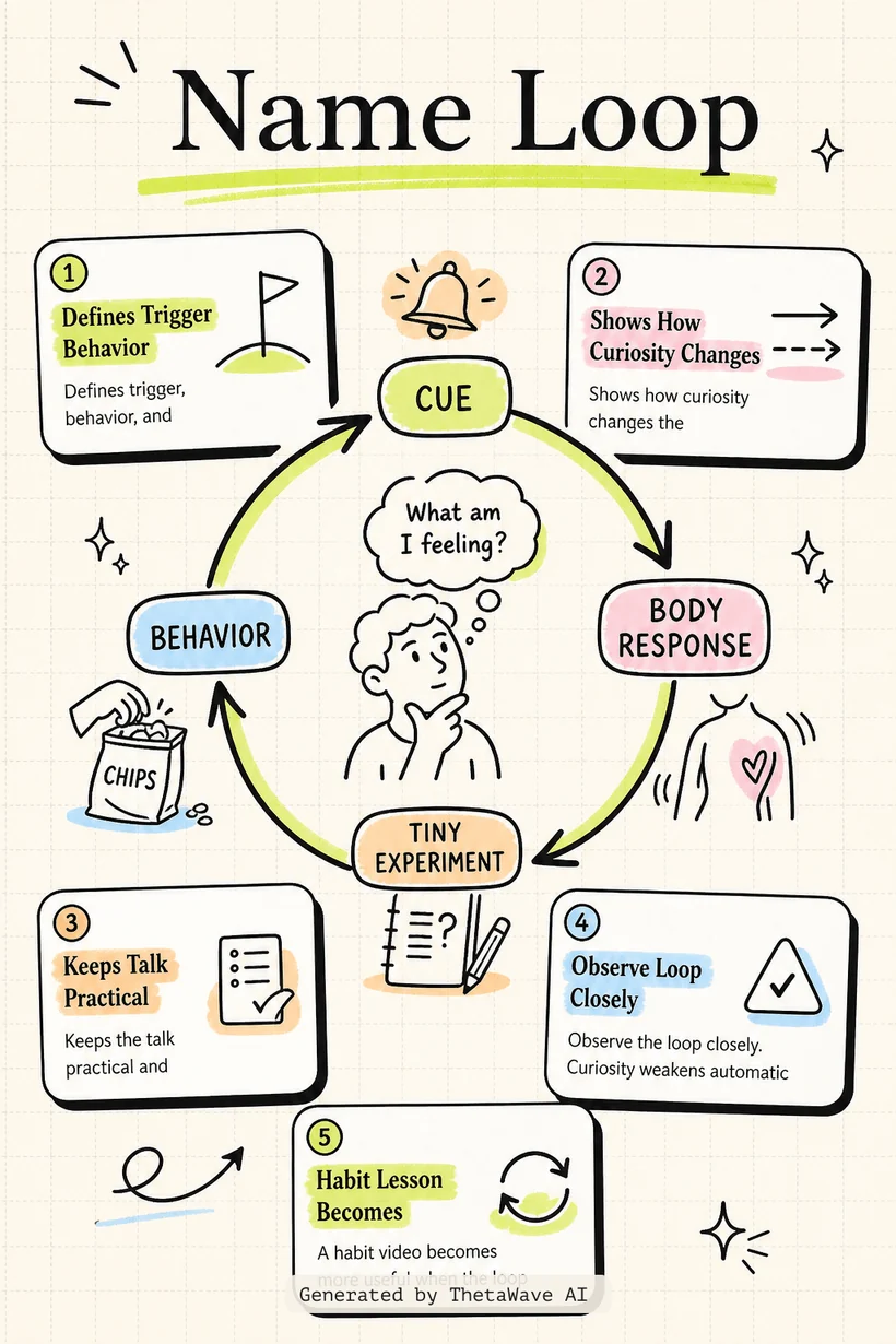 Infografía de A Simple Way to Break a Bad Habit | Judson Brewer | TED