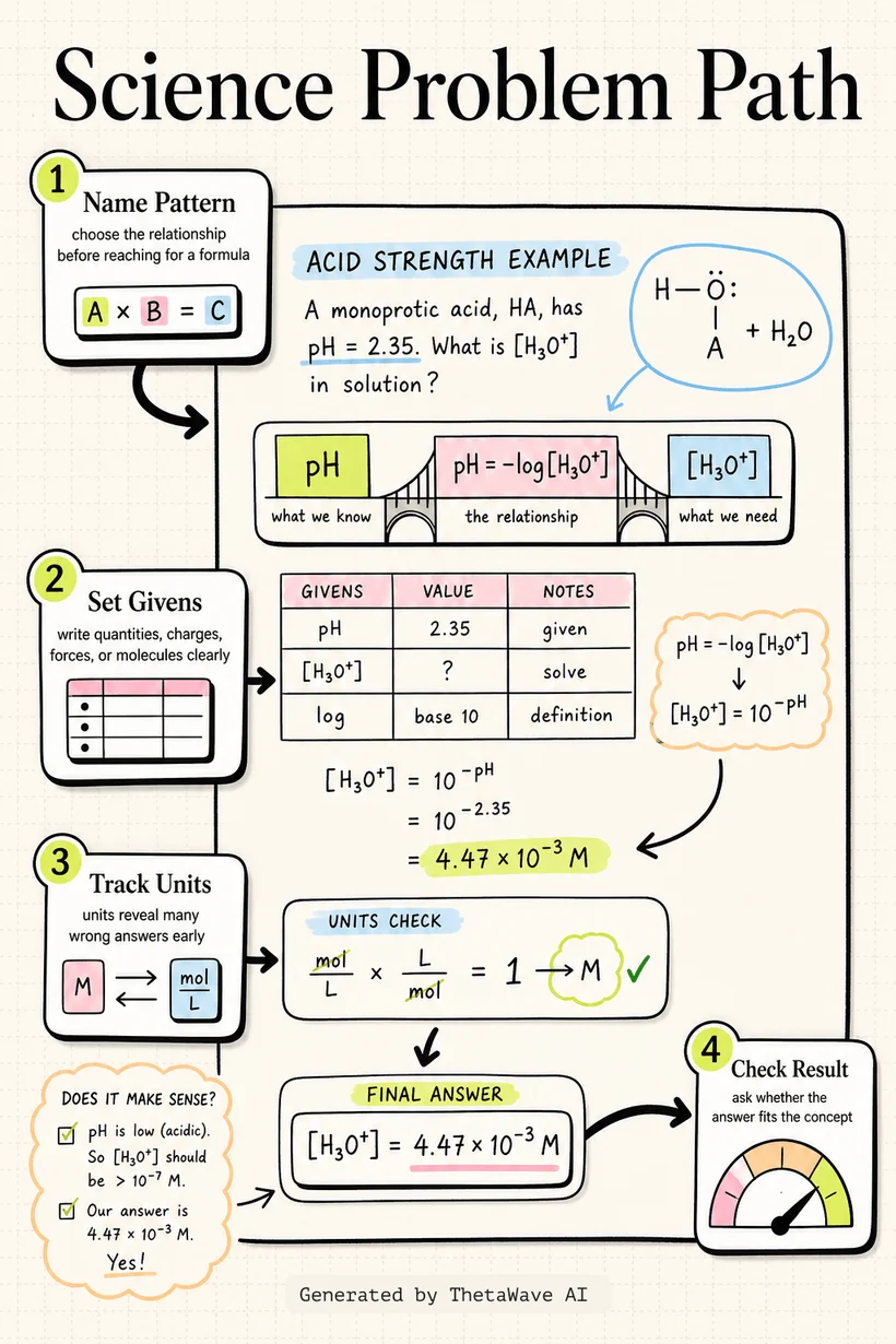 Infographic for Acids and Bases Review - General Chemistry - Practice Test