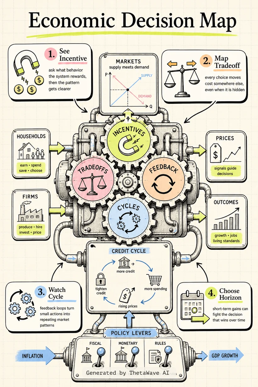 Infografik zu ALL OF ECONOMICS in 20 minutes