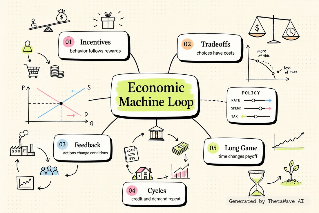 Mindmap zu ALL OF ECONOMICS in 20 minutes