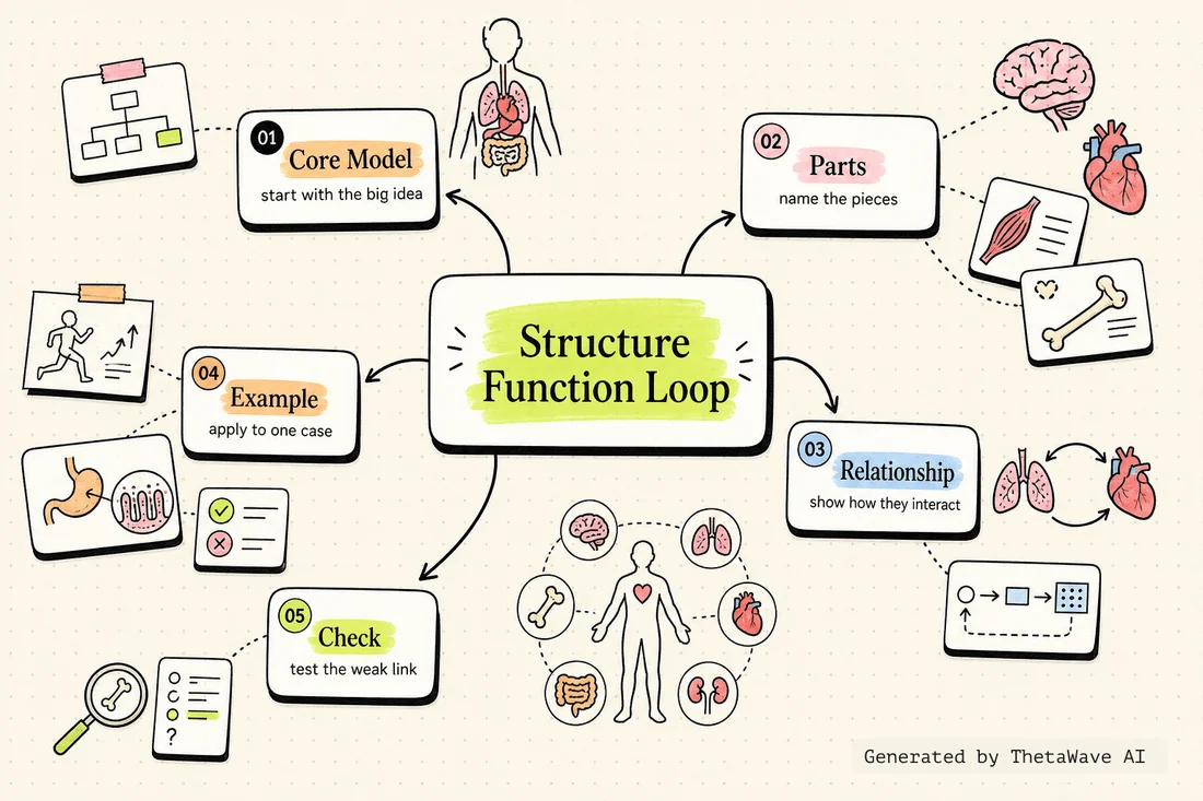 Mapa mental de Anatomy and Physiology 101: The ULTIMATE Overview