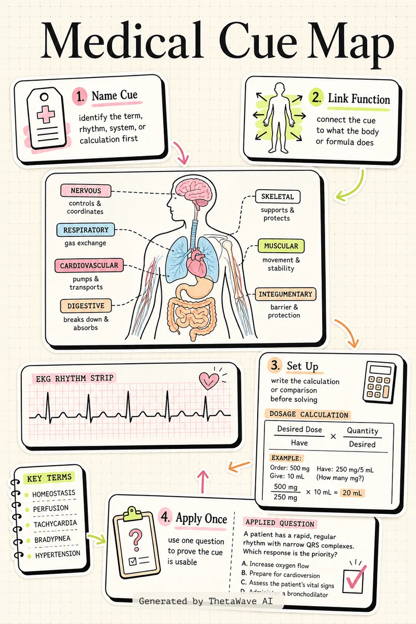 Infographic for Anatomy and Physiology Final Exam Practice Questions Part 1