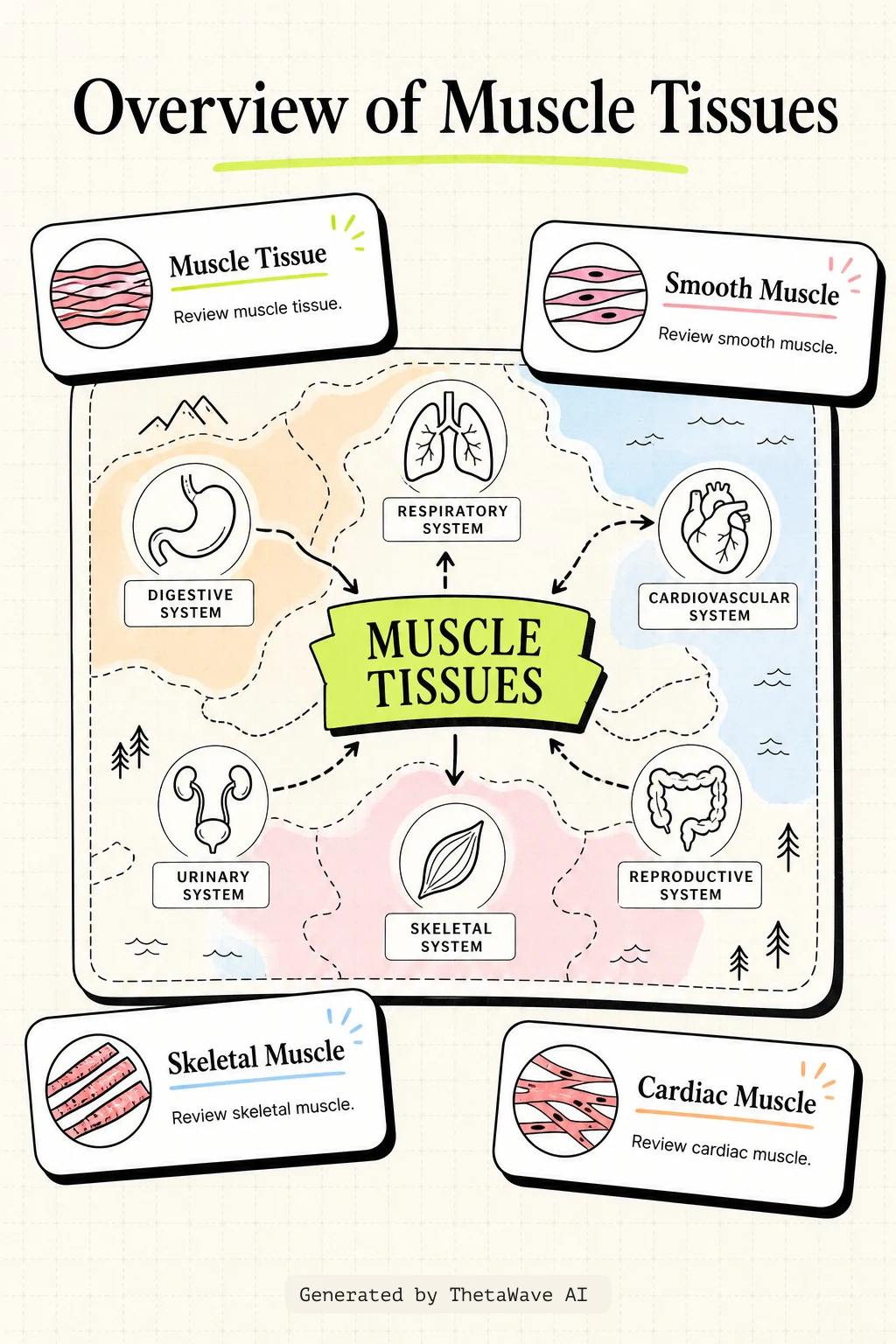 Infografik zu Anatomy and Physiology 2e: 10.1 Overview of Muscle Tissues