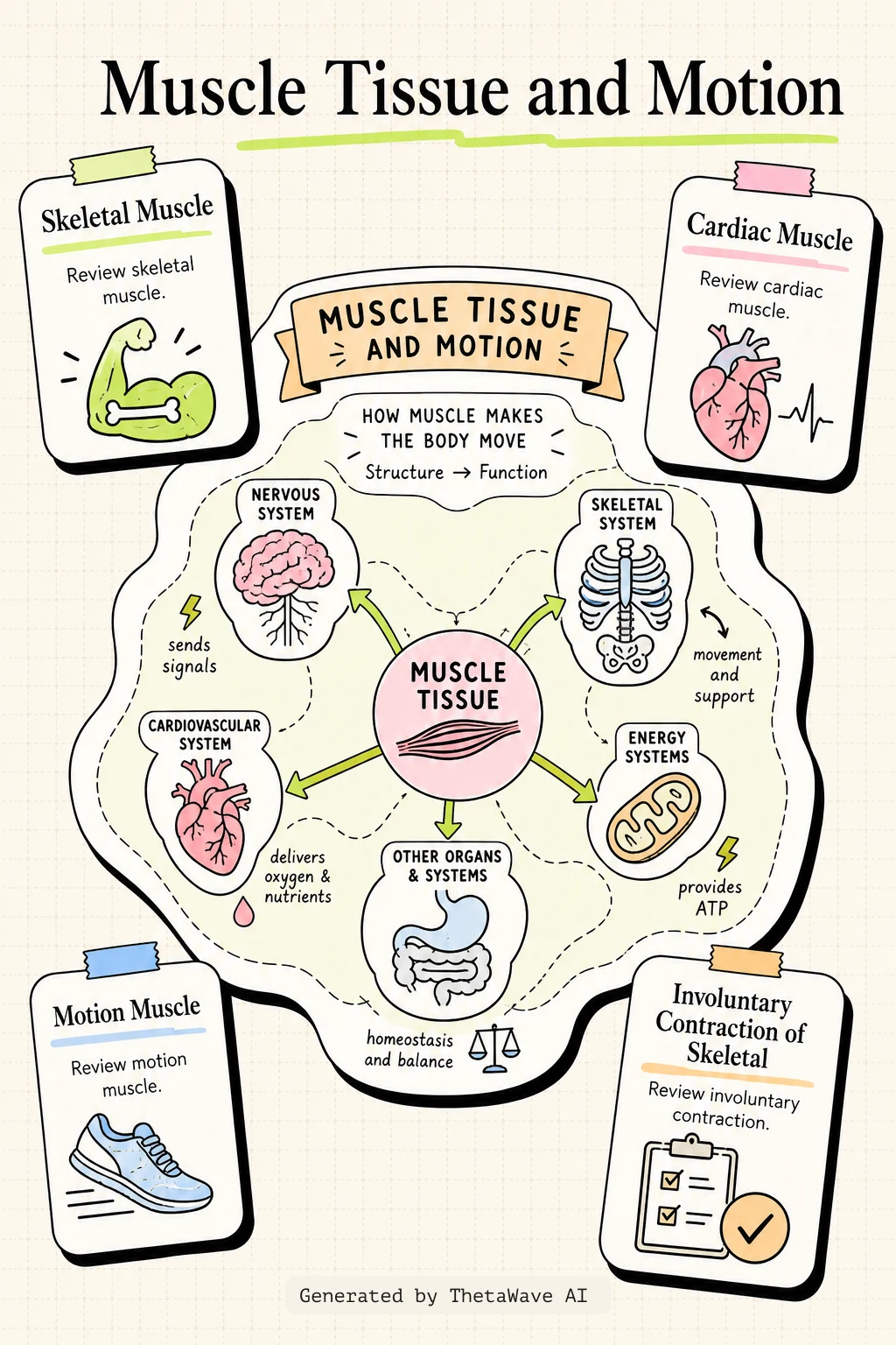 Infografik zu Anatomy and Physiology 2e: 4.4 Muscle Tissue and Motion