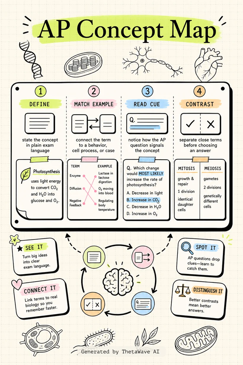 Infografik zu AP Bio Speed Review: Master All 8 Units in 56 Minutes!