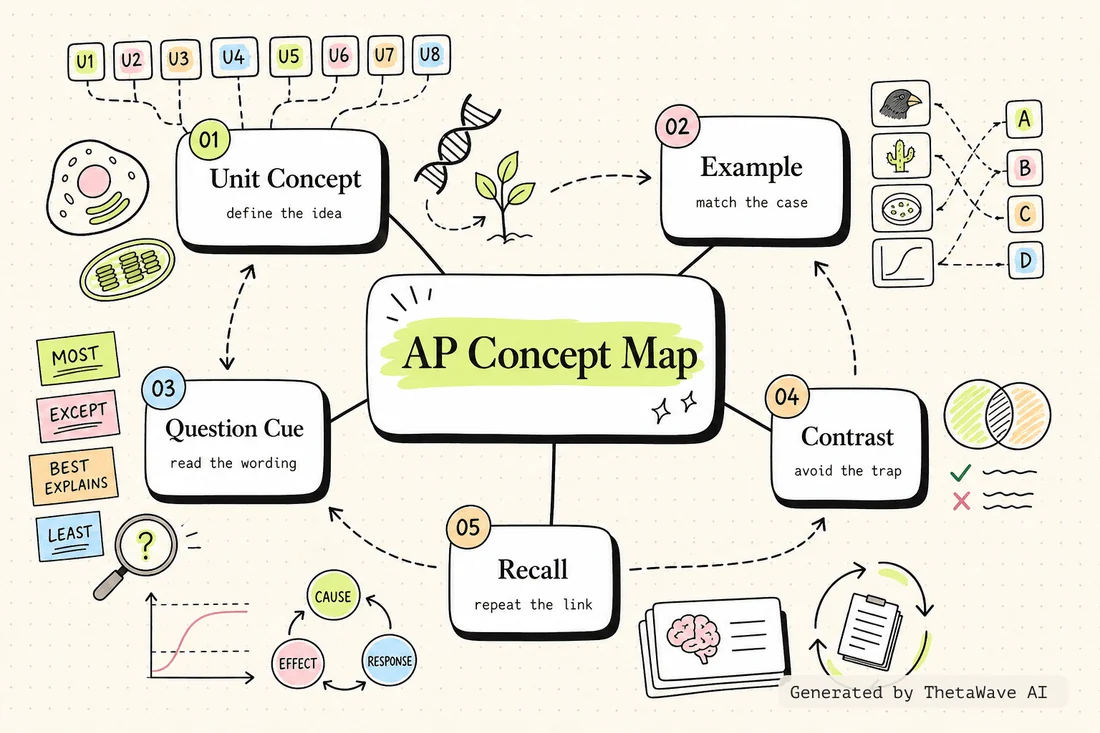 Mindmap zu AP Biology Full Course Review (All 8 Units)|Everything You Need to CRUSH the AP BIO Exam!