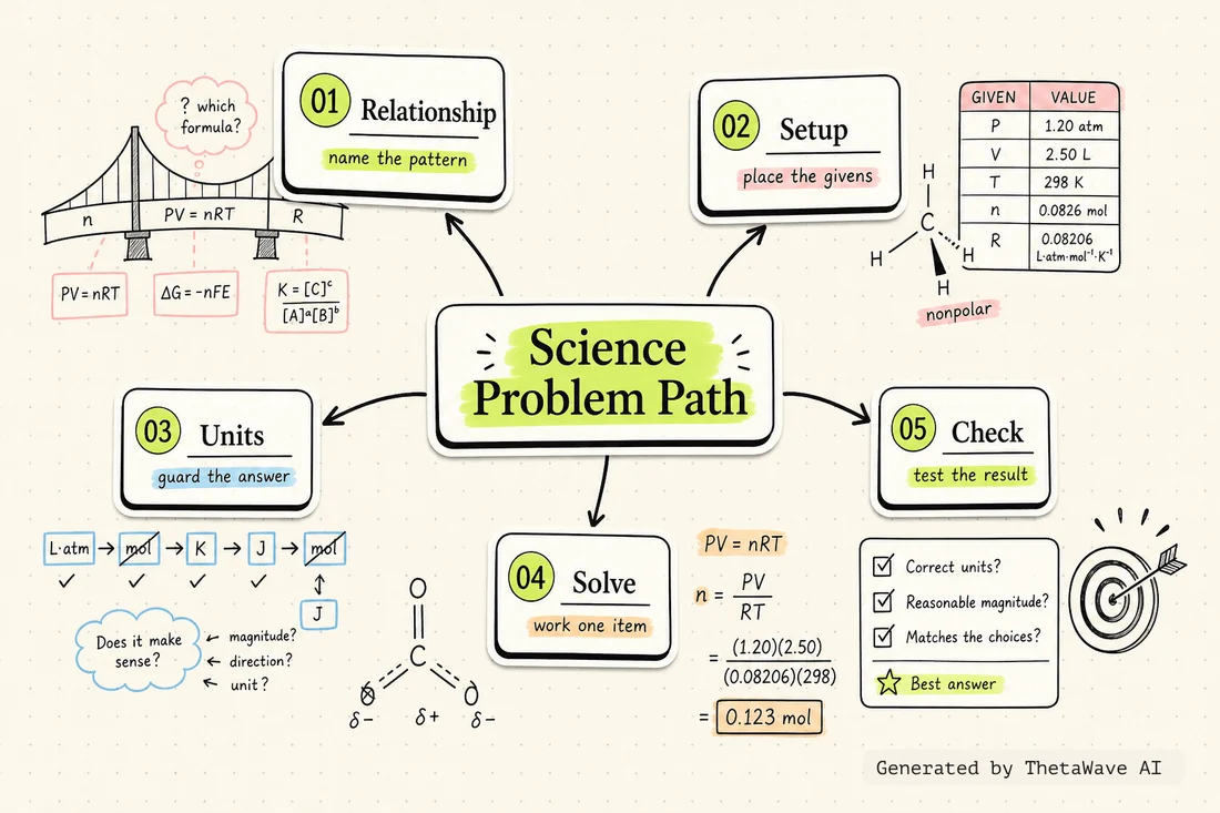 Mind map for AP Chemistry Multiple-Choice Question Practice Session | MCQ Review