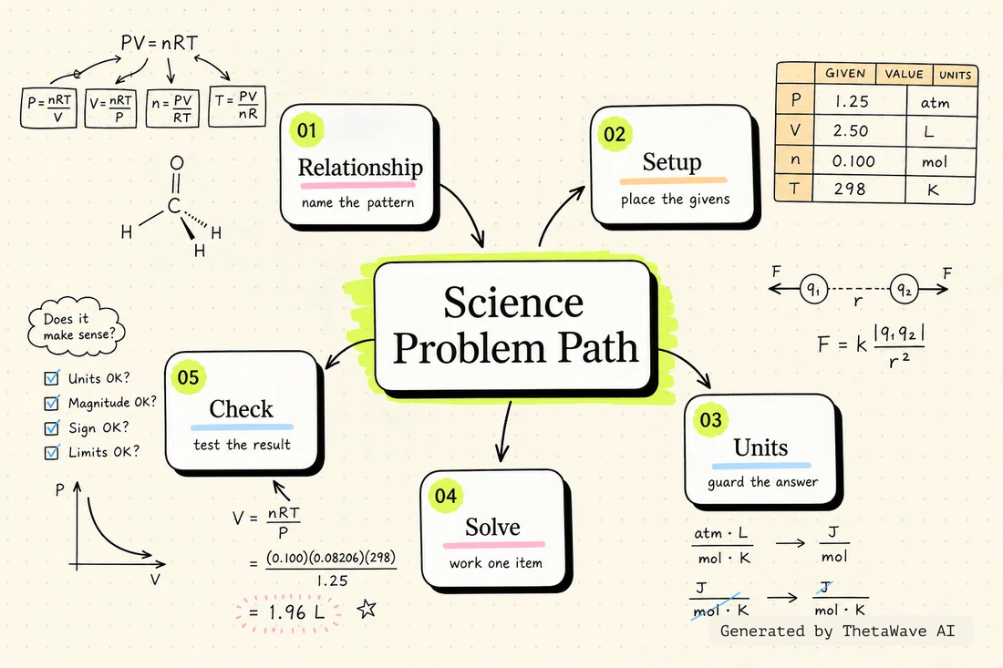 Mind map for AP Chemistry Practice Midterm Exam