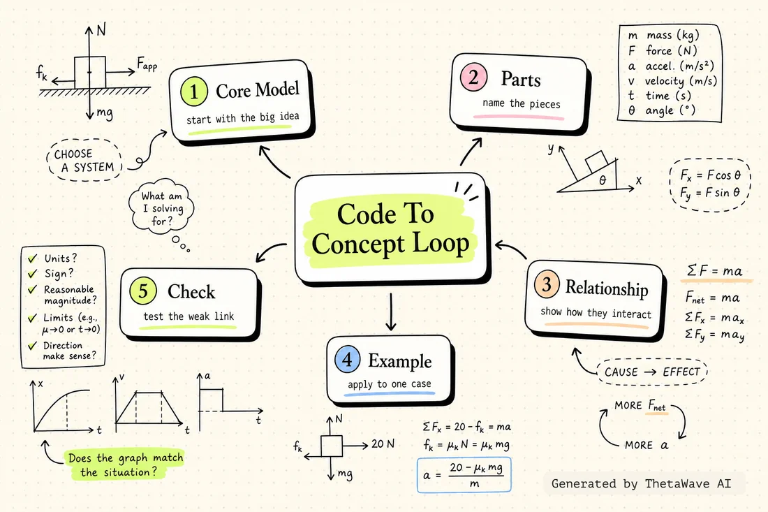 Mindmap zu AP Physics 1 Exam Cram