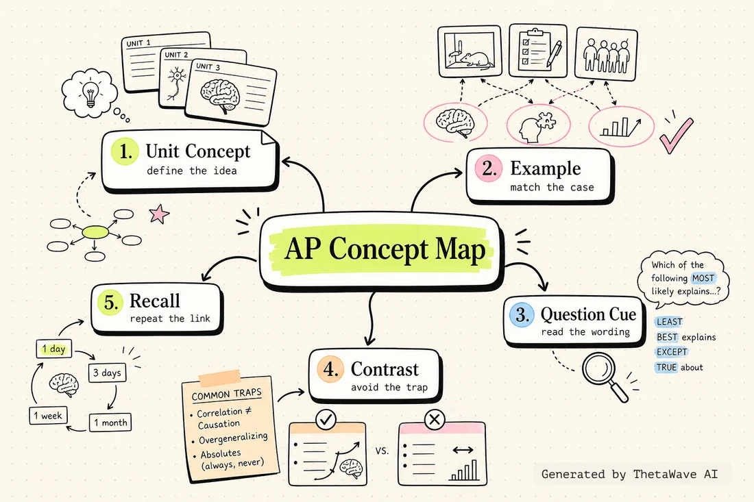 Carte mentale de AP Psychology Full Course Review (4-Hour Study Session) - Mr Carter's Guide