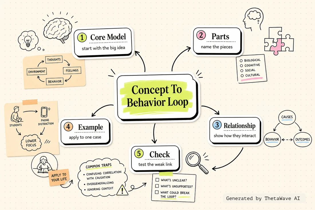 Mindmap zu AP Psychology Unit 1 Review