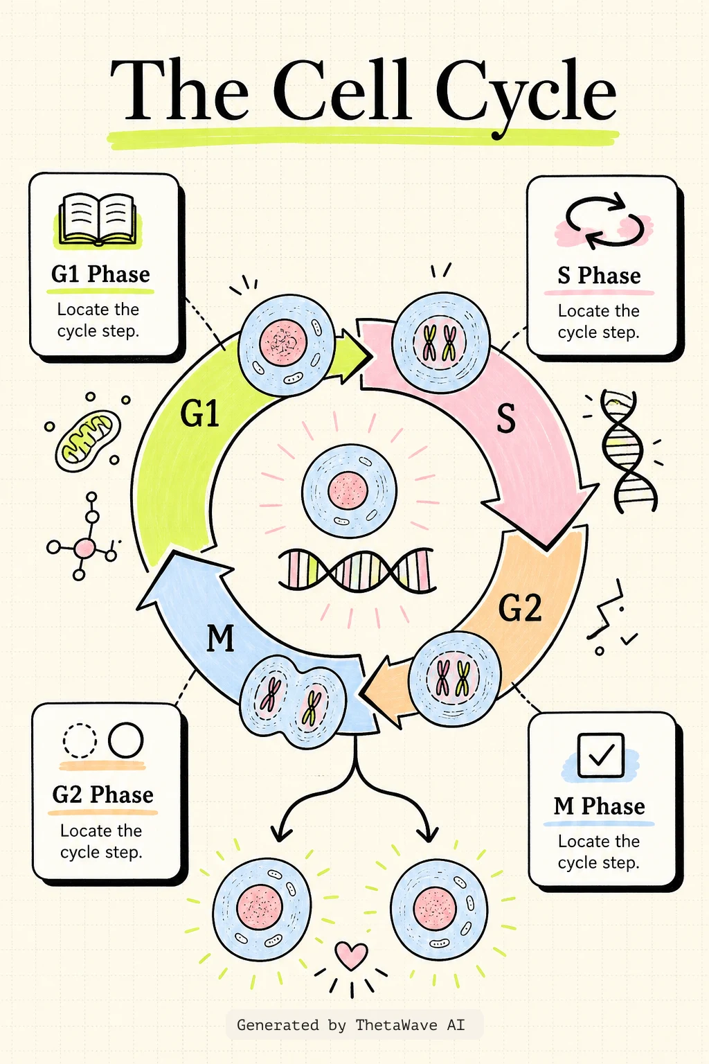 Infographic for Biology 2e: 10.2 The Cell Cycle