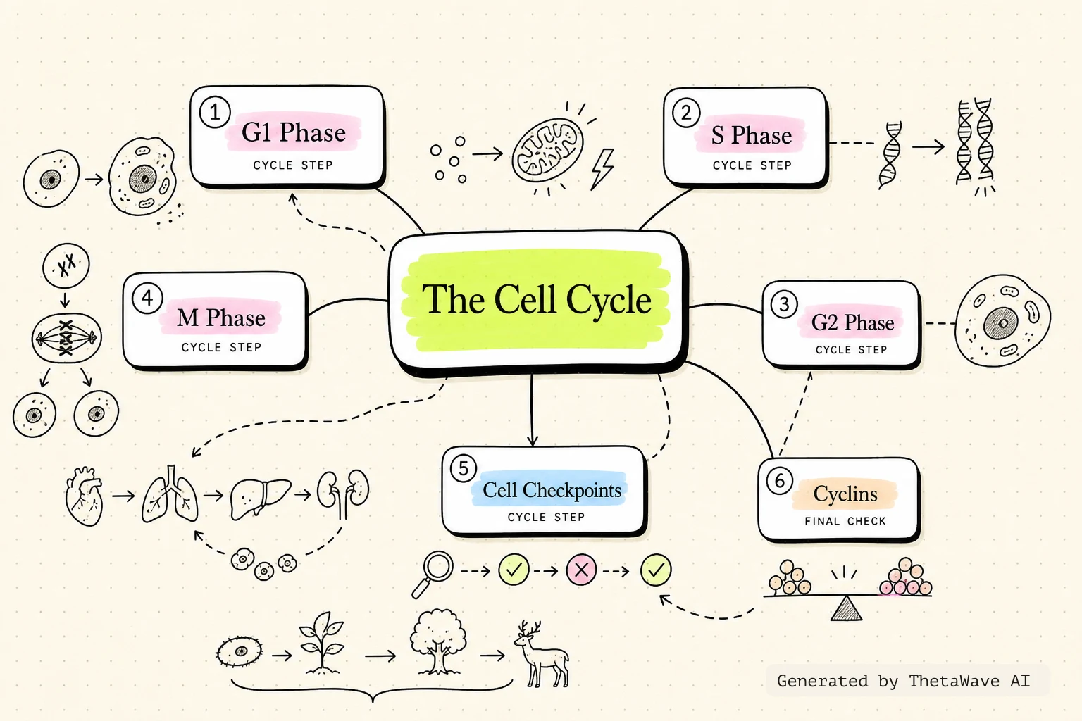 Mind map for Biology 2e: 10.2 The Cell Cycle