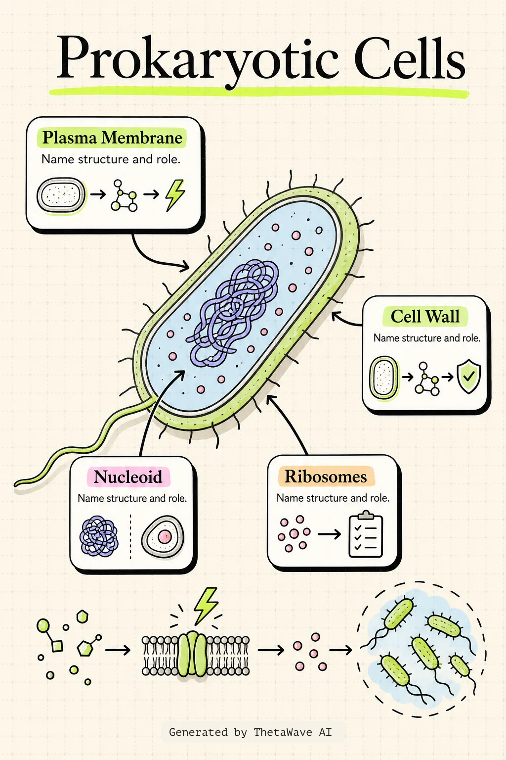 Infographic for Biology 2e: 4.2 Prokaryotic Cells