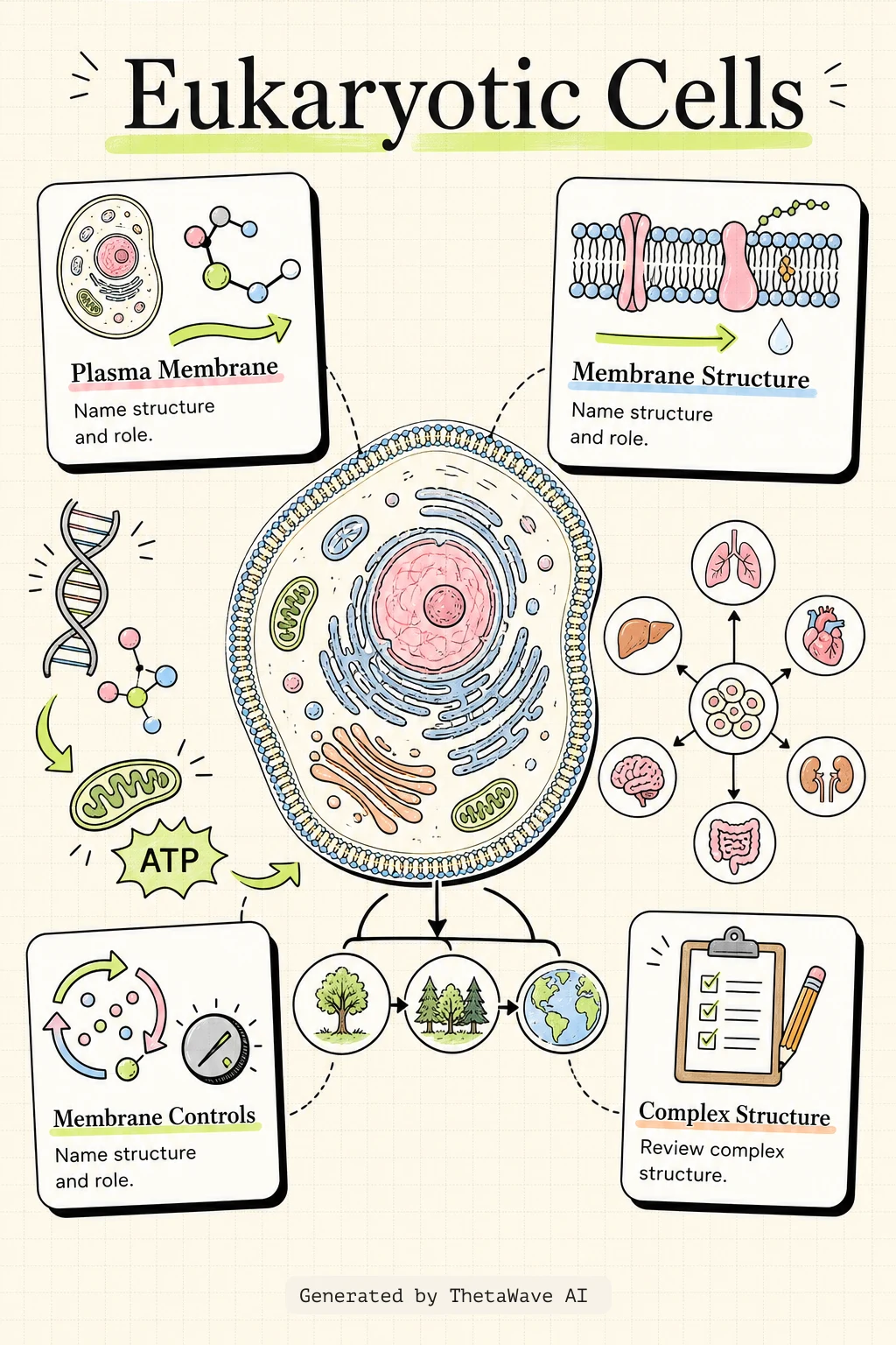 Infographic for Biology 2e: 4.3 Eukaryotic Cells