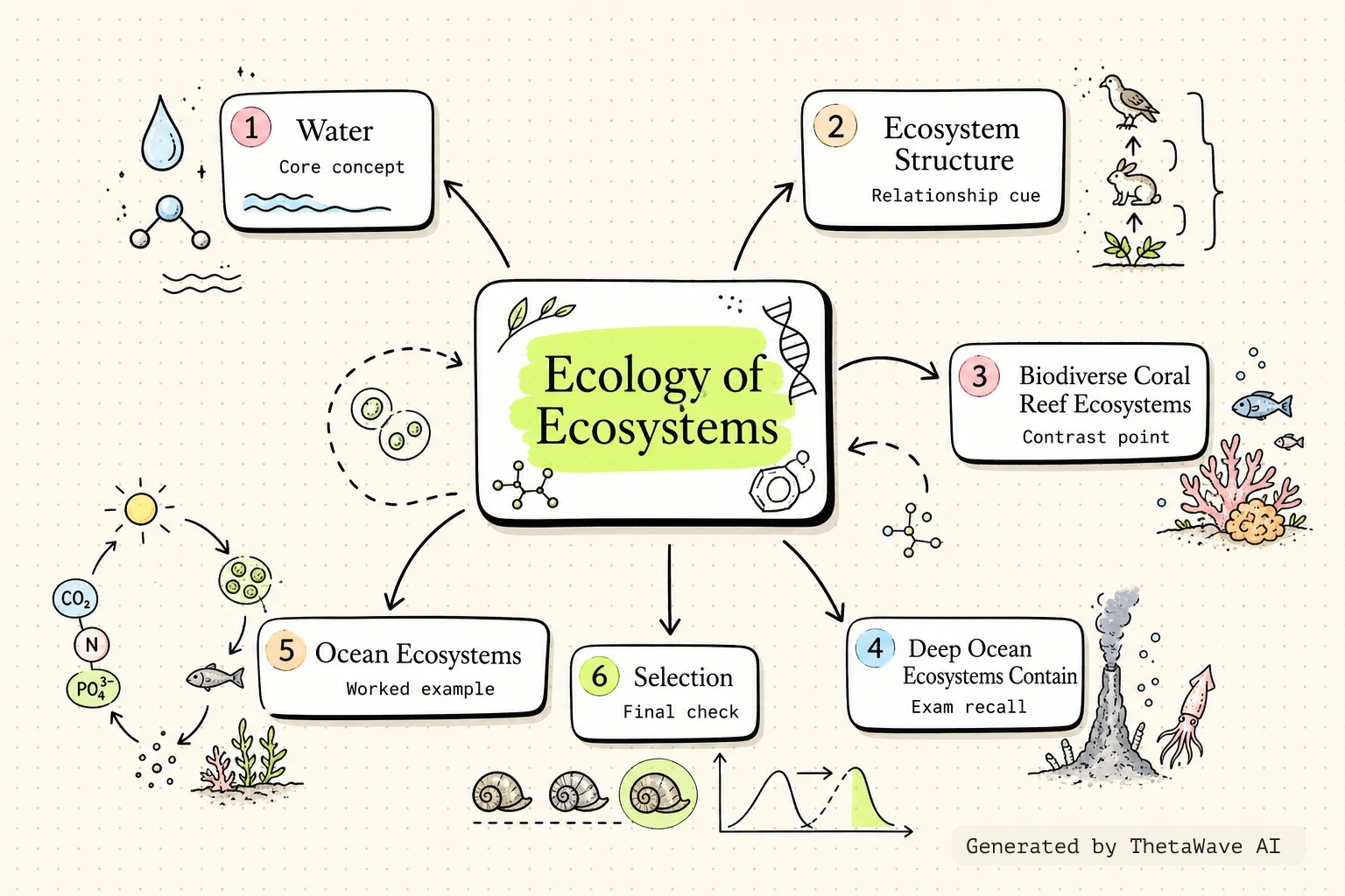 Mind map for Biology 2e: 46.1 Ecology of Ecosystems
