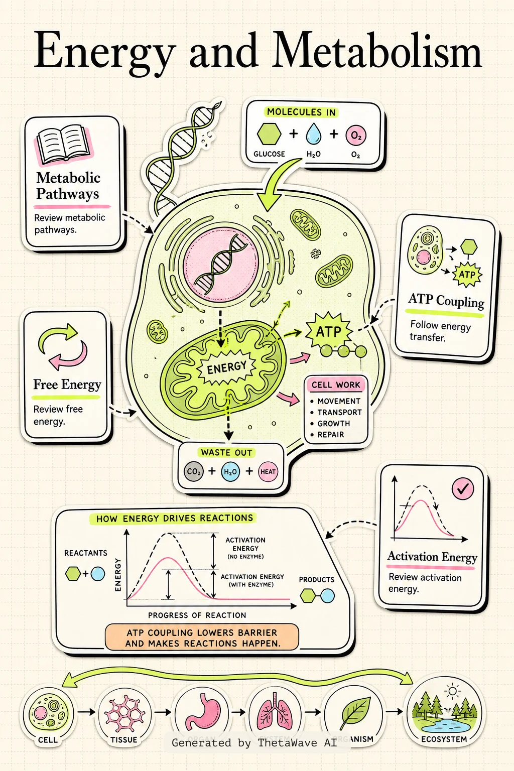 Infographic for Biology 2e: 6.1 Energy and Metabolism