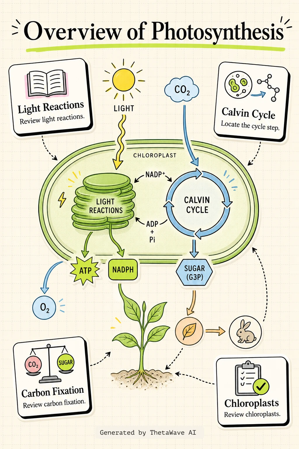 Infographic for Biology 2e: 8.1 Overview of Photosynthesis
