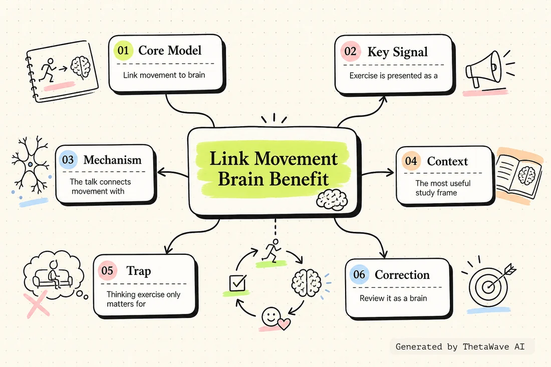 The Brain-Changing Benefits of Exercise | Wendy Suzuki | TED的心智圖