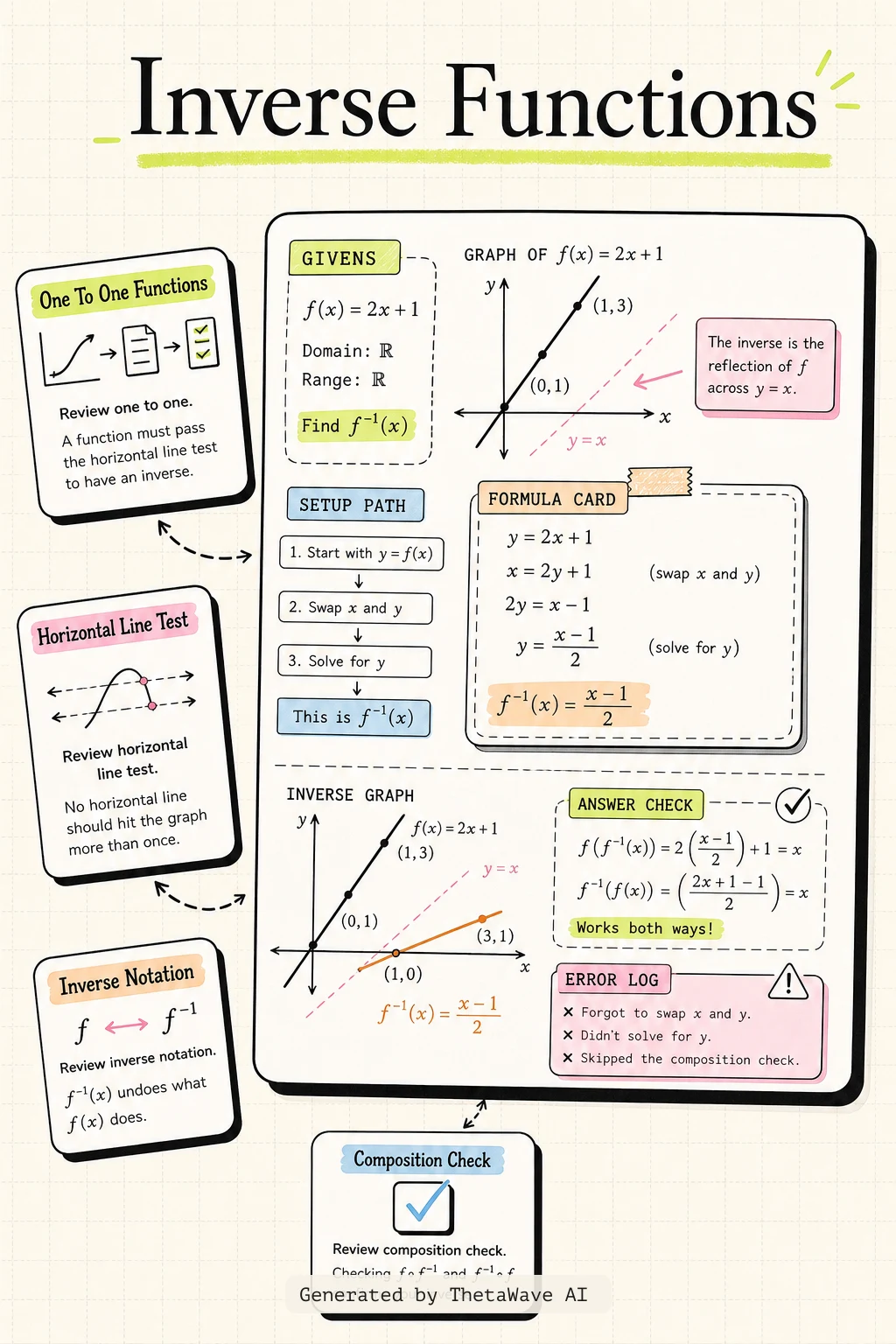Infografik zu Calculus Volume 1: 1.4 Inverse Functions