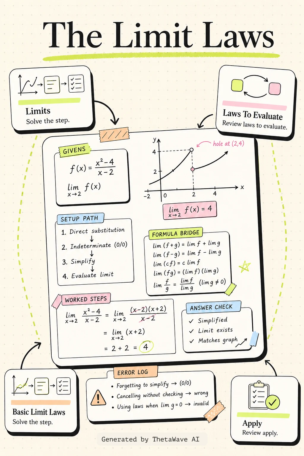 Calculus Volume 1: 2.3 The Limit Laws的資訊圖