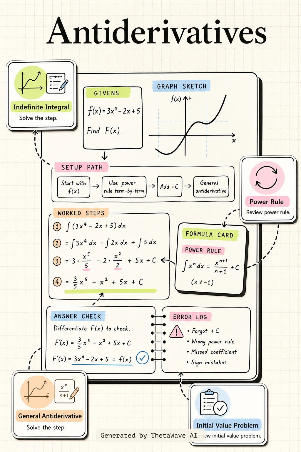 Calculus Volume 1: 4.10 Antiderivatives的資訊圖