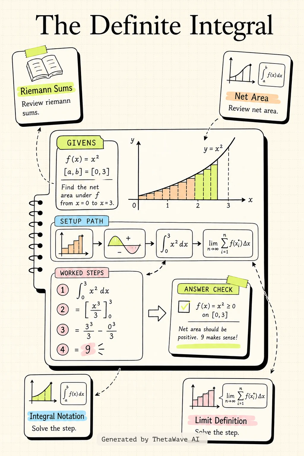 Calculus Volume 1: 5.2 The Definite Integral的資訊圖