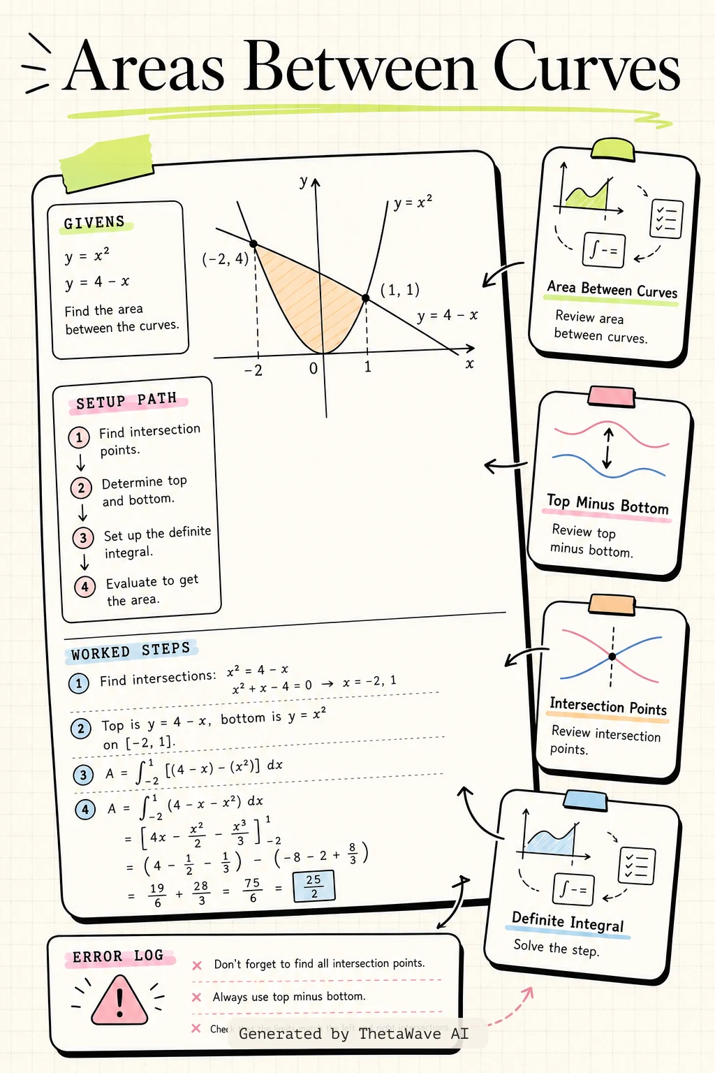 Calculus Volume 1: 6.1 Areas between Curves的資訊圖