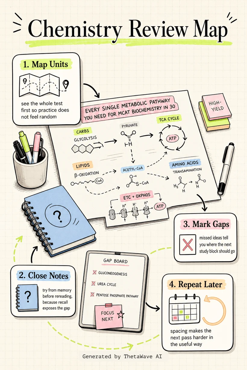 EVERY SINGLE METABOLIC PATHWAY YOU NEED FOR MCAT BIOCHEMISTRY IN 30 MINUTES!的資訊圖