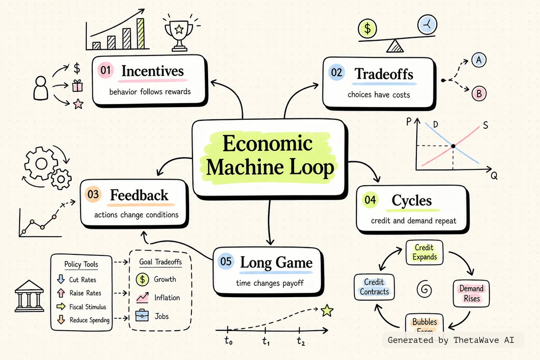 Mindmap zu Fundamentals of Finance & Economics for Businesses - Crash Course
