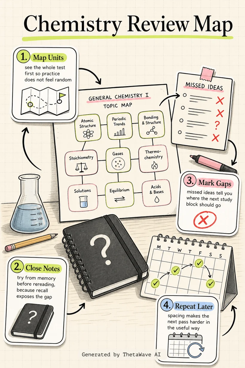 Infografía de General Chemistry 1 Review Study Guide - IB, AP, & College Chem Final Exam