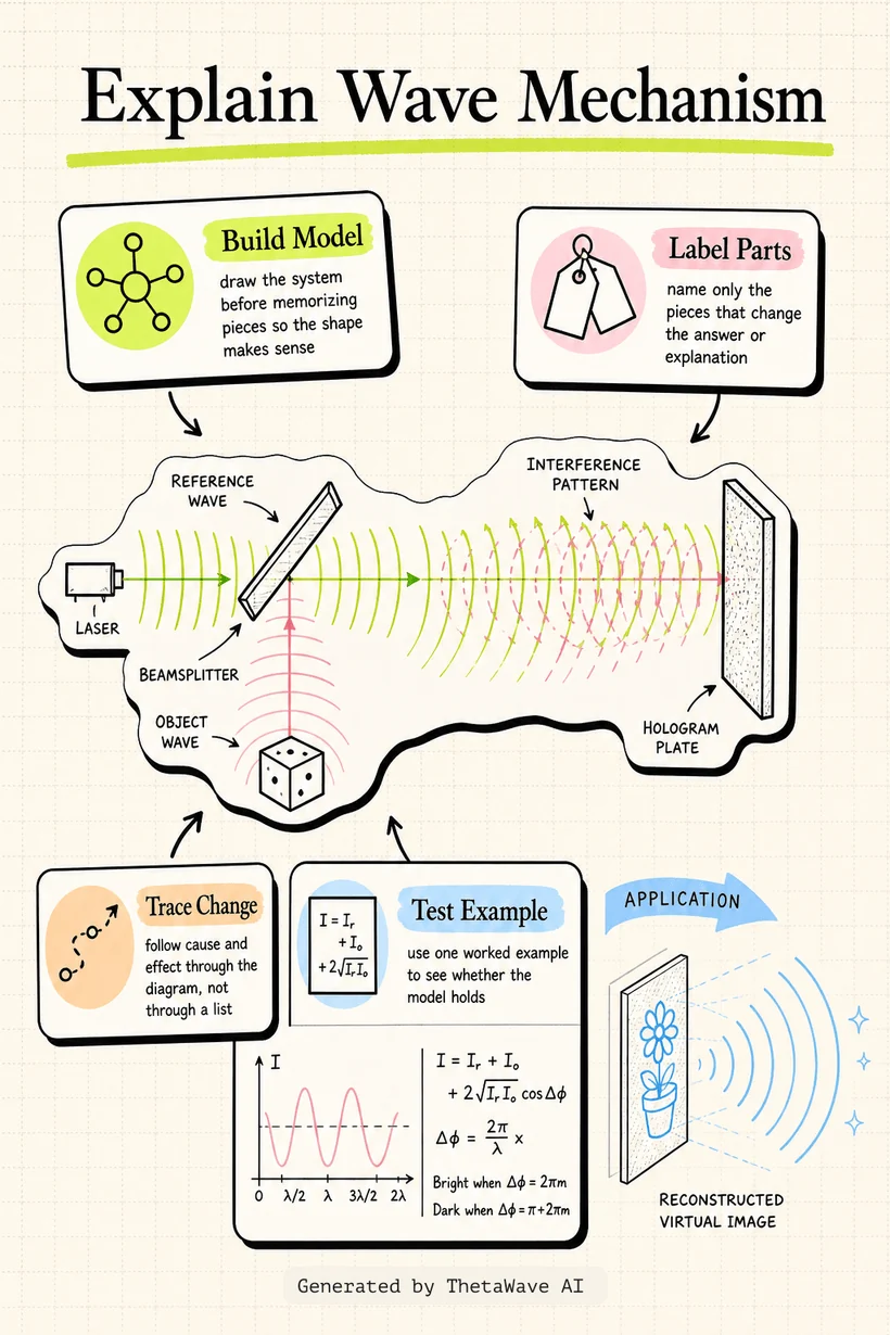 Infografica di How are holograms possible?