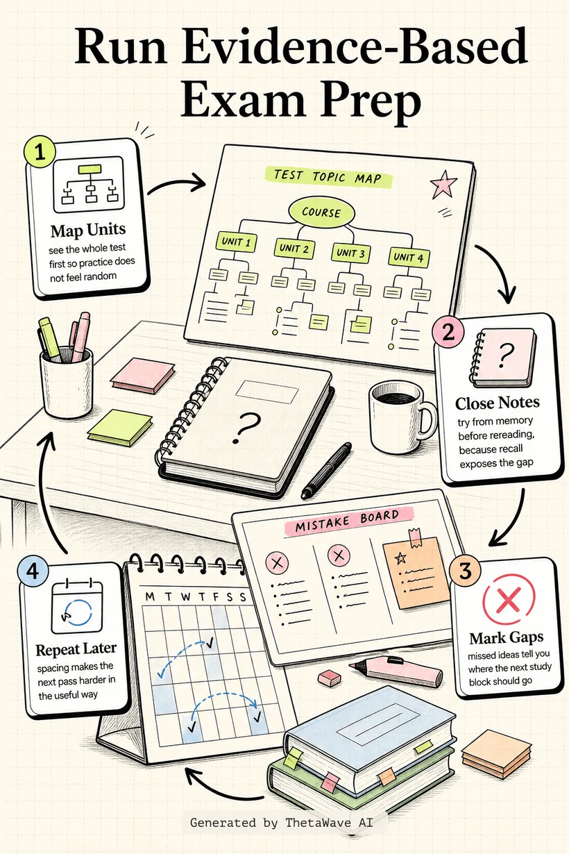 Infografik zu How to Study for Exams - An Evidence-Based Masterclass
