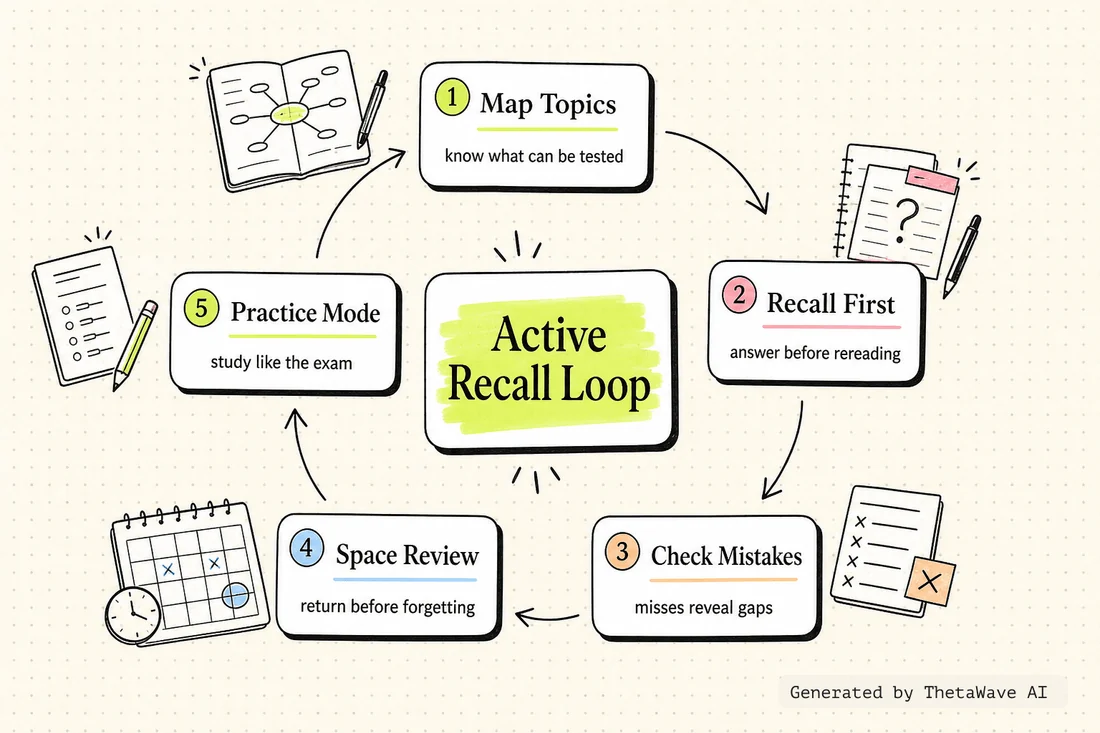 Mindmap zu How to Study for Exams - An Evidence-Based Masterclass