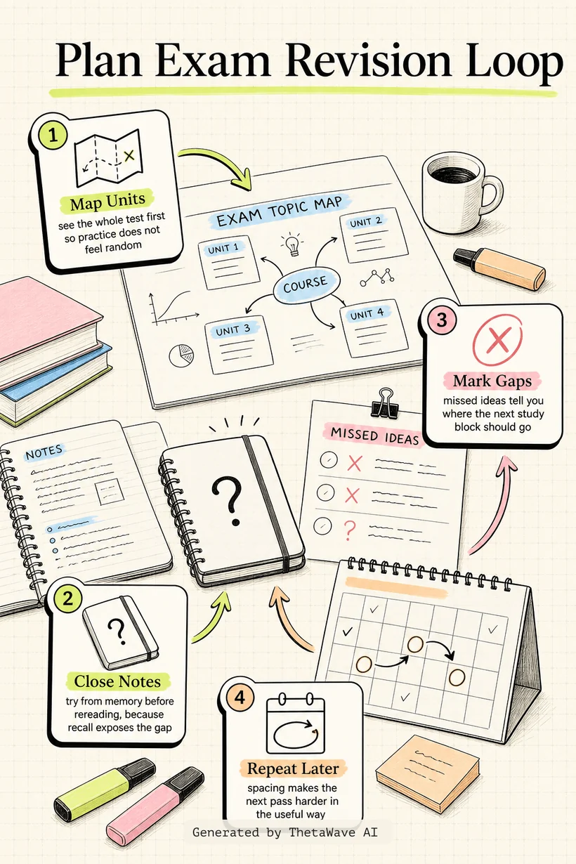 Infografik zu How to study for exams - Evidence-based revision tips