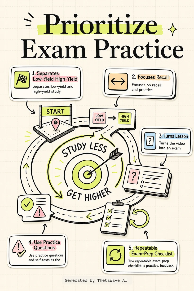 Infografik zu how to study less and get higher grades