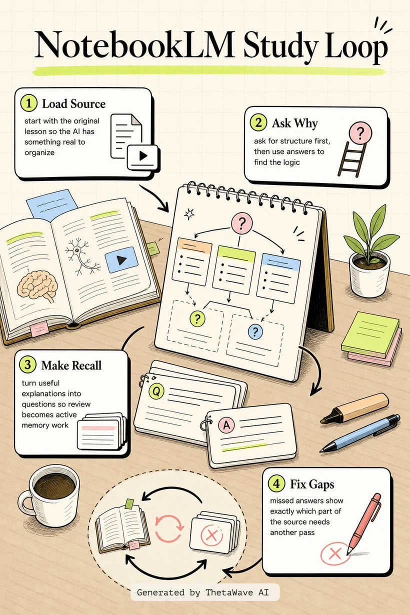 Infographic for How to Use NotebookLM Better than 99% of People