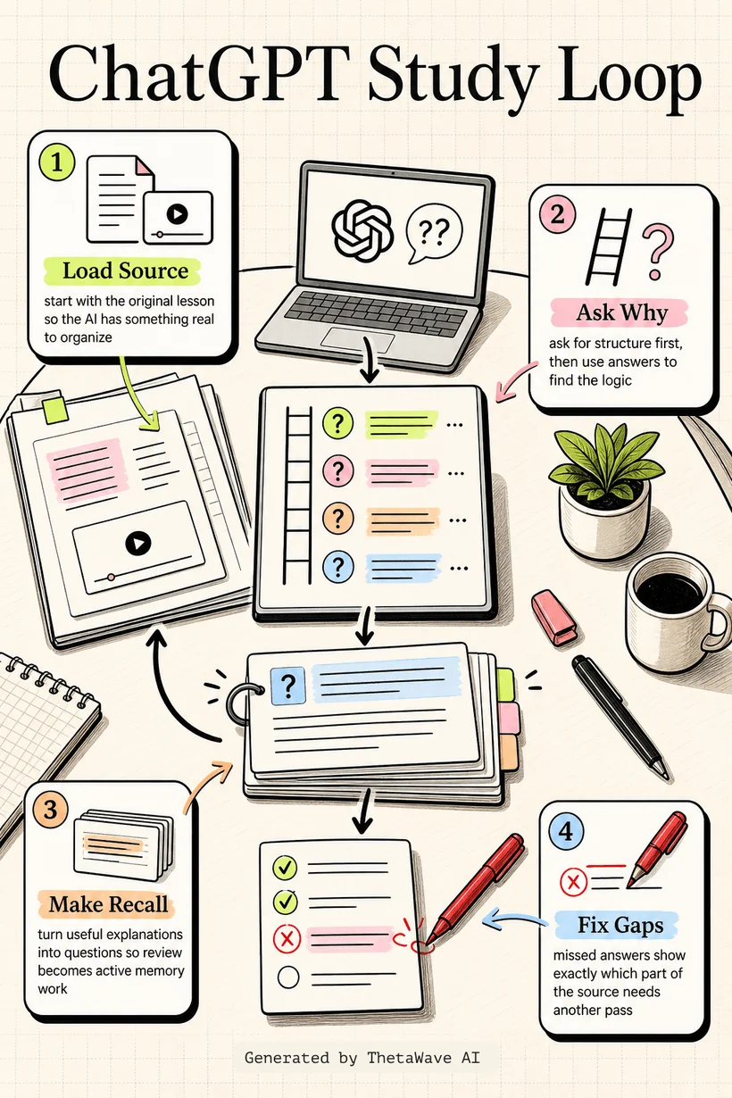 Infographie de I Used ChatGPT for 7 Days to Study – It Actually Worked!