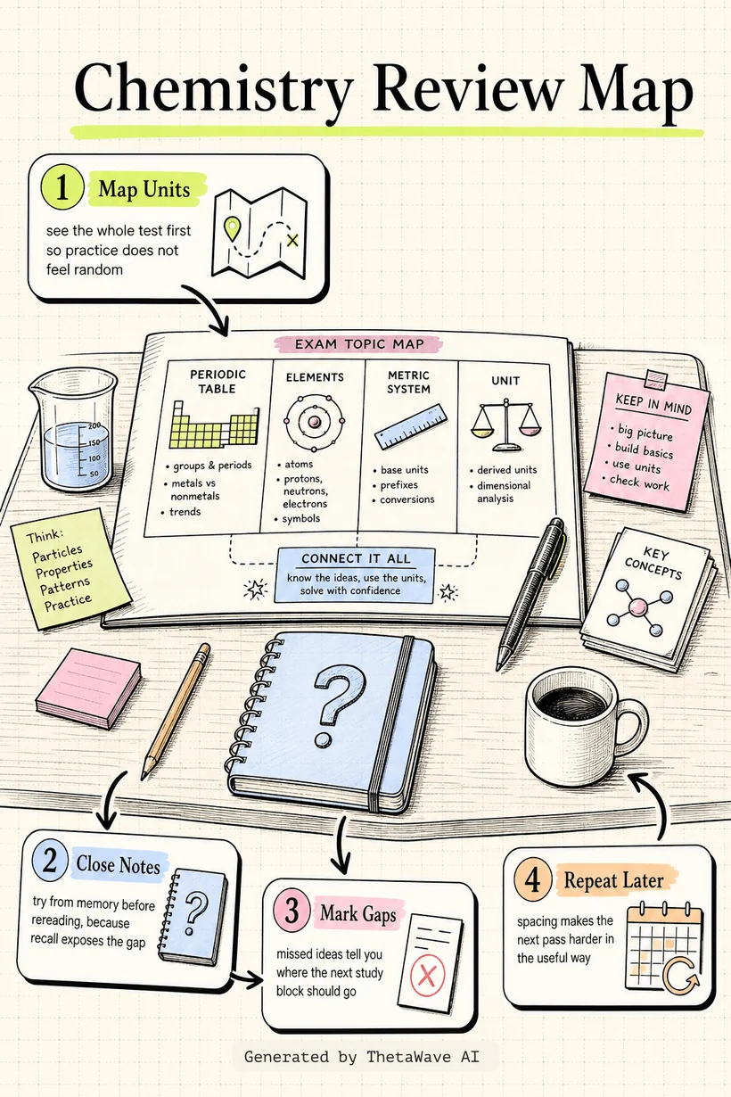Infografik zu Intro to Chemistry, Basic Concepts - Periodic Table, Elements, Metric System & Unit Conversion