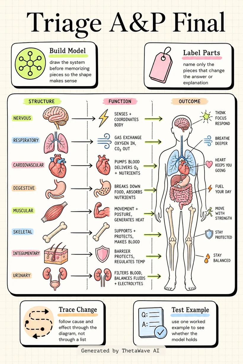 MASSIVE Final Exam Review - Anatomy & Physiology 1の図解