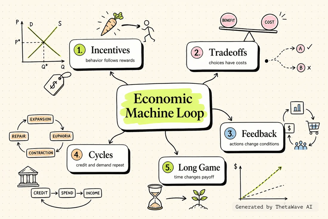 Mappa mentale di Microeconomics- Everything You Need to Know