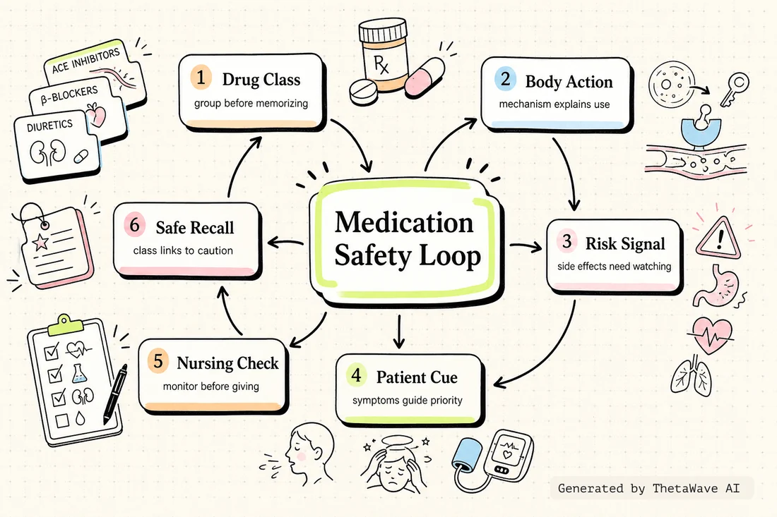 Mind map for Oral Dosage Calculations Nursing Practice Problems and Comprehensive NCLEX Review with Nurse Cheung
