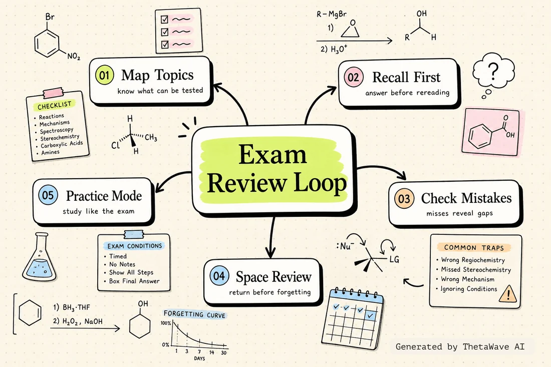 Organic Chemistry 1 Final Exam Review的思维导图