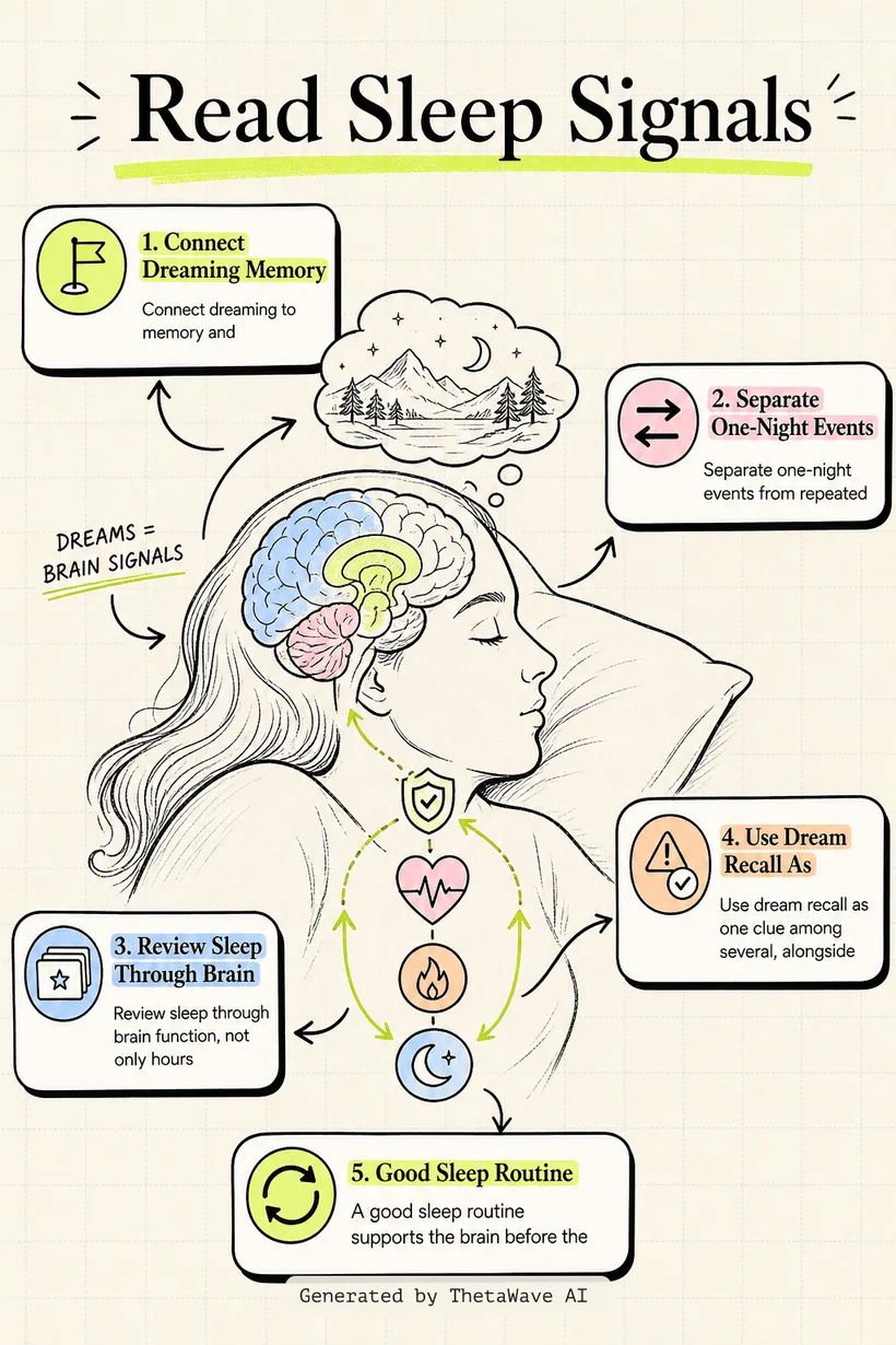 Infografik zu Stanford Neuroscientist: Can't Remember Your Dreams? Your Brain May Be Warning You!
