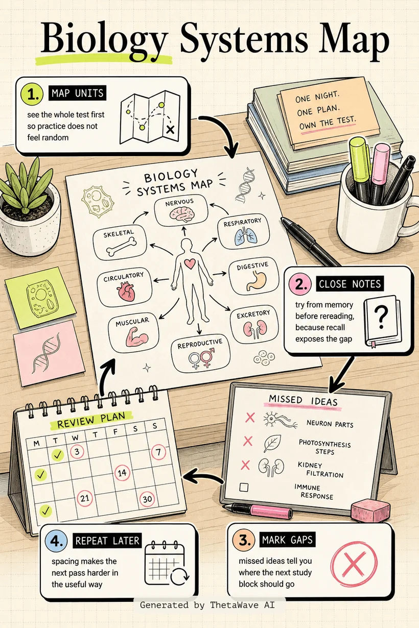 Infografik zu The Ultimate Biology Review - Last Night Review - Biology in 1 hour!